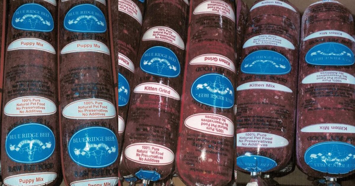 Blue ridge pet food recall alert — Blue Ridge Beef recalls Puppy Mix and Kitten Mix due to Salmonella and Listeria contamination